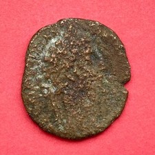 Römische Münze As Kaiser Commodus Büste