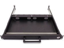 1HE 19" Rackablage Rackwanne Rack-Auszug 1U Ablage ausziehbar & abschließbar