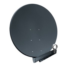 Gibertini Sat Antenne 100cm SE Profi Serie Sat Spiegel Schüssel Alu - anthrazit