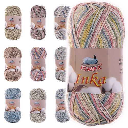 100g inka mehrfarbig - 100g,