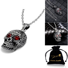 Edelstahl schmuck totenkopf - schmuck,