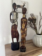 Zwei Deko Figuren Im Afrikanischen Stil