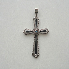 Jugendstil Kreuz Anhänger