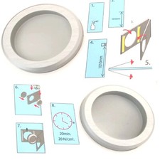 Griffmuschel Griffmulde Aluminium Edelstahloptik für Glastür MG11 0160-0081