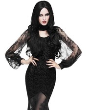 Eva Lady Sheer Gothic Spitzen Bolero Shrug