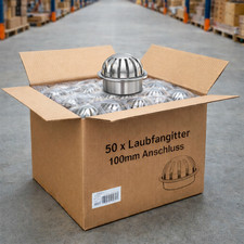 50x Edelstahl Laubfang Gitter