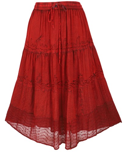 Bestickter boho hippierock - bestickter,