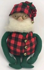 Bean Bag Sitting Santa Mantel