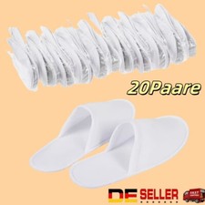 20 Paar Einweg Hausschuhe Gästeschuhe Pantoffeln Hotelslipper für Hotel Spa DE