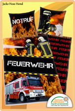 Herding Feuerwehr Bettwäsche Feuerwehrauto Baumwolle Notruf Gr. 135x200cm NEU