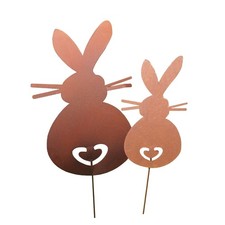 UNUS® Gartenstecker Hasen 2er