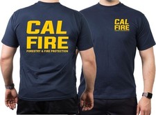T-Shirt navy, CAL FIRE