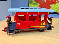 😁 Playmobil Western 4117 Personenwagen LGB Waggon Spur G Eisenbahn rot (1995)