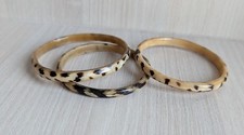 3 Armreifen, Horn Handarbeit