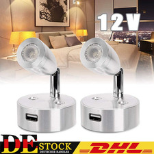 2x 12V LED Spot Leselampe
