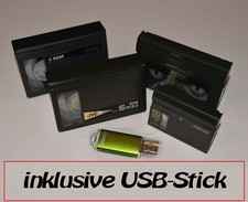 6x Video 8 digitalisieren, Videokassetten als MP4 auf USB-Stick inkl.