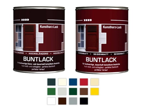 Kunstharz buntlack 750 - buntlack, ml