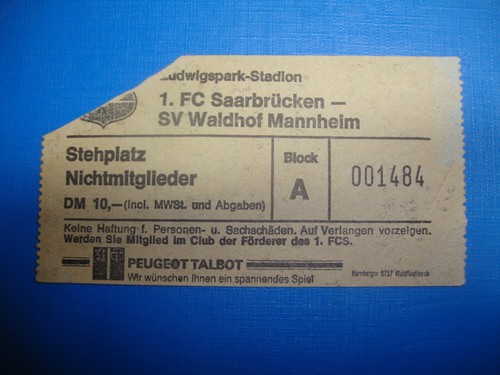 Ticket saarbrücken sv - ticket, 1.