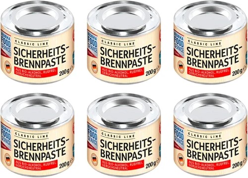 Brennpaste dose stück für - dose, 6