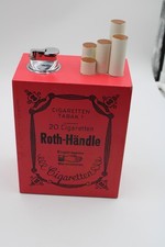 Roth Händle Zigaretten Schachtel Tischfeuerzeug ,Werbung,  70er Jahre,ca.25cm
