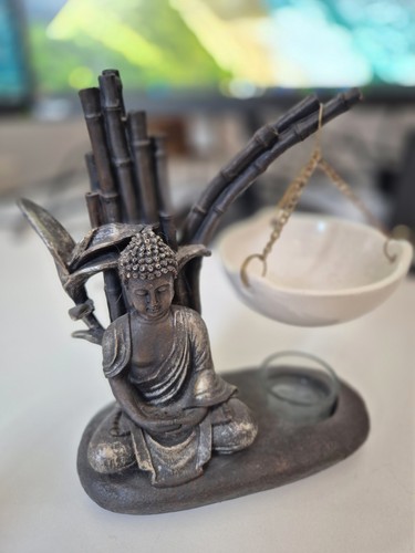 Buddha duftlampe mit bambus - mit,