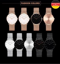 Hannah Martin Damen Quarzuhr CH36 Slim Form Fashion Frauen Uhr Milanaisearmband