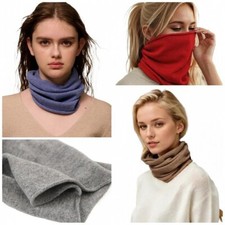 Damen Herren Kaschmir Loop Schal Cashmere Rundschal Rund-Halstuch Schlauch-Tuch