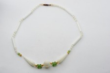 Designer Murano Glas Kette hohl geblasen Vintage Collier Glasperlen Modernist