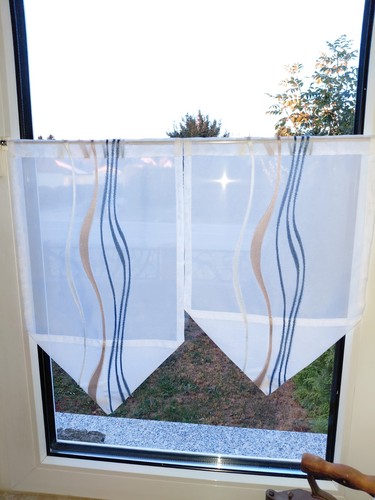 Scheibengardine fenster 55cm - scheibengardine,