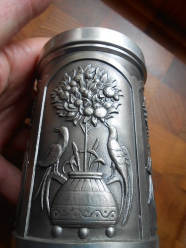 Alte zinn dose mit - alte,