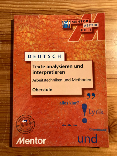 Mentor abiturhilfe deutsch - mentor,