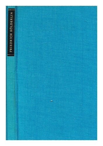 Holderlin friedrich hack - holderlin,, friedrich.