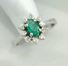 Weißgold 750 Smaragd