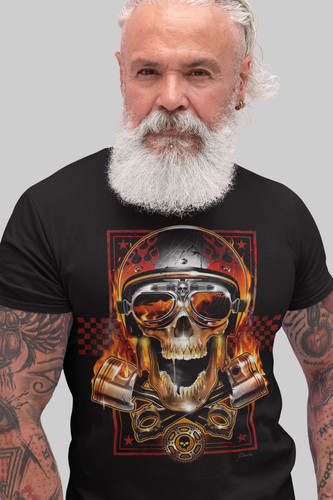 Herren shirt biker - herren, t-shirt