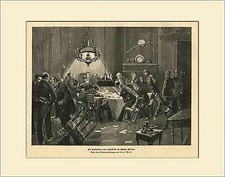 Spielhölle Amerika Poker Black Jack 1894 Holzstich GL335