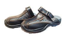 Gartenclogs Trucker Clogs Sicherheit, Leder, Gr. 40, mit Stahlkappe, fester Sitz
