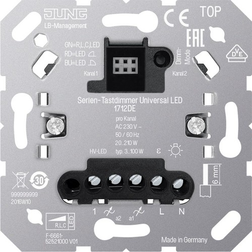 Jung 1712de serien tastdimmer - jung,