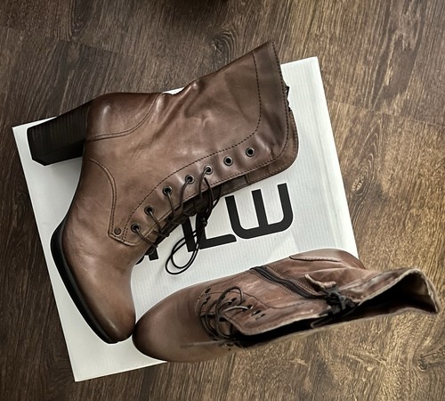 Mjus stiefelette braun - stiefelette, leder