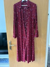 Tommy Hilfiger Kleid Rot Blumen Herbst, Gr. L