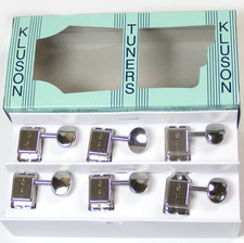 Kluson M6V0C Vintage Single Line Oval Tuner/Maschinenköpfe 6inline Nickel 8,5mm