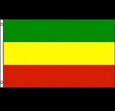 Große Reggae Fahne Flagge 150x90cm Kunstseide mit Metallösen H10