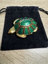 Estee Lauder Solid Perfume Compact Schildkröte leer 