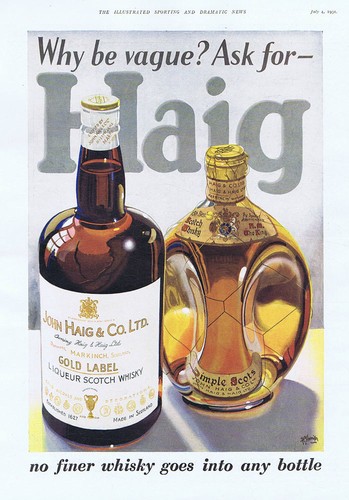 Haig whisky vintage - haig, werbung