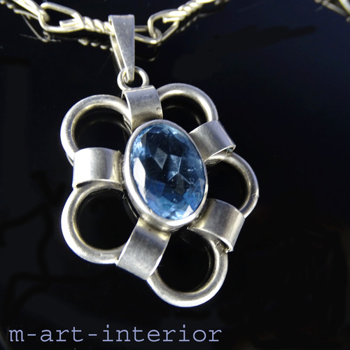 Art déco silber - art, anhänger