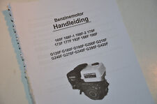 Handleiding Benzinemotor LONCIN 160F - 190F en G120F - G420F (Lumag u.a.)