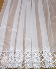 Meterware Gardine Weiß