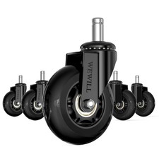 5er-Set Leise Rollen | 11x22mm | Teppich/Parkett