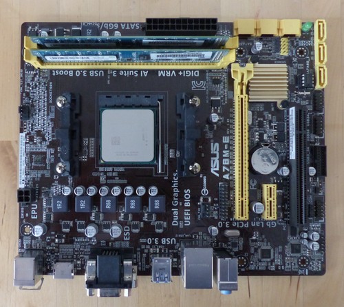 Bundle mainboard asus - a78m-e, +