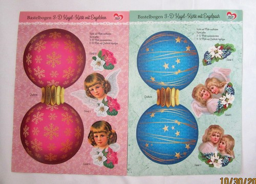 Bastelbogen kugel karte - 2,