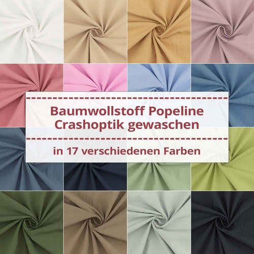Baumwollstoff popeline crash - baumwollstoff,